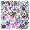 50 Boho Style Gem Crystal Stickers Decorate Suitcase Notebook Waterproof Stickers