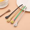 3Pcs Bombilla Filter Straw Stainless Steel Straw Spoon Tea Filter Yerba Mate Straw Reusable Bar Accessories