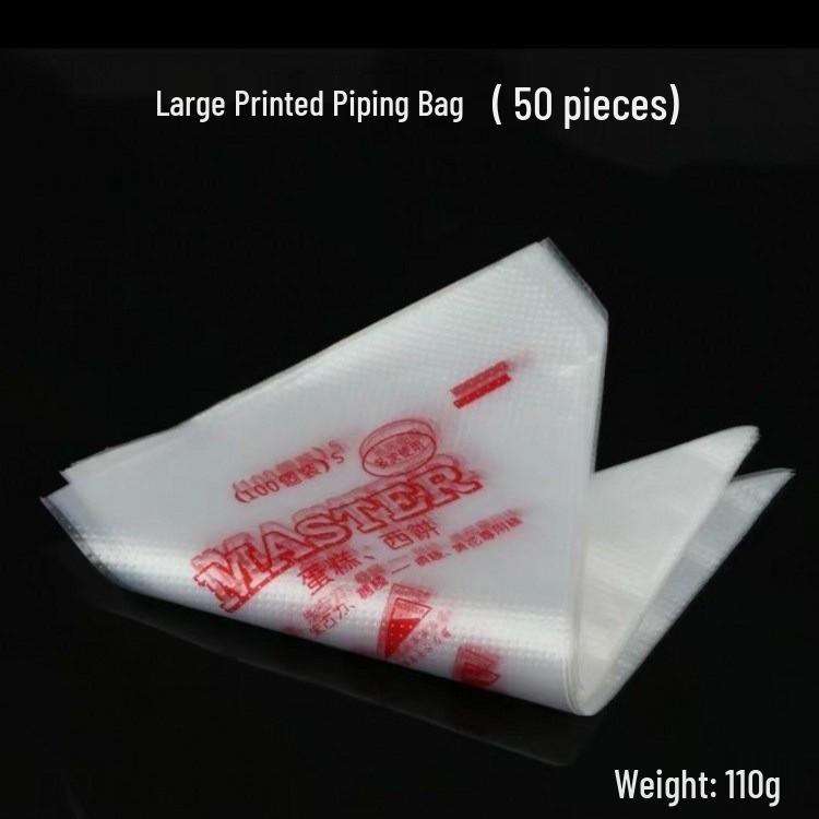 Assorted Sizes Disposable Piping Bags - 100 Pack for Cake, Cream, Jam, Chocolate, Icing.