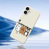 For iPhone 17 Case Three Animal Dolls Pattern Printing Straight Edge TPU Phone Back Cover
