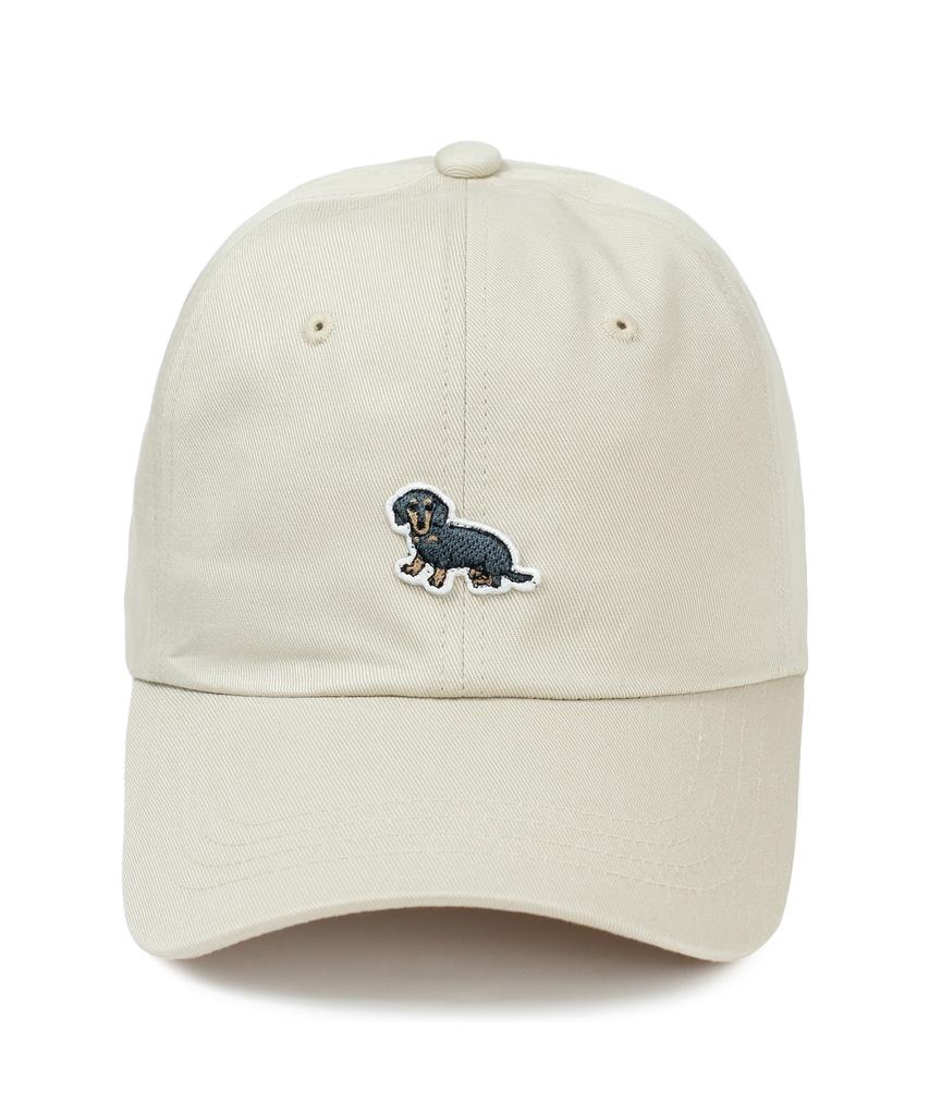 Seunuji Dachshund Ii Wappen Ball Cap - Beige