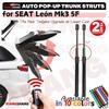 Auto Pop-Up Trunk Struts for SEAT León Mk3 5F 2012-2020 Hatchback 494mm Automatic Opening Gas Lift Supports with Springs Boot