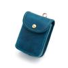 Natural Cowhide Leather Coin Purse Coin Case Mini Sacoche Carabiner Pouch Belt Loop Mini Waist Bag Pouch Thick Genuine Leather with Carabiner