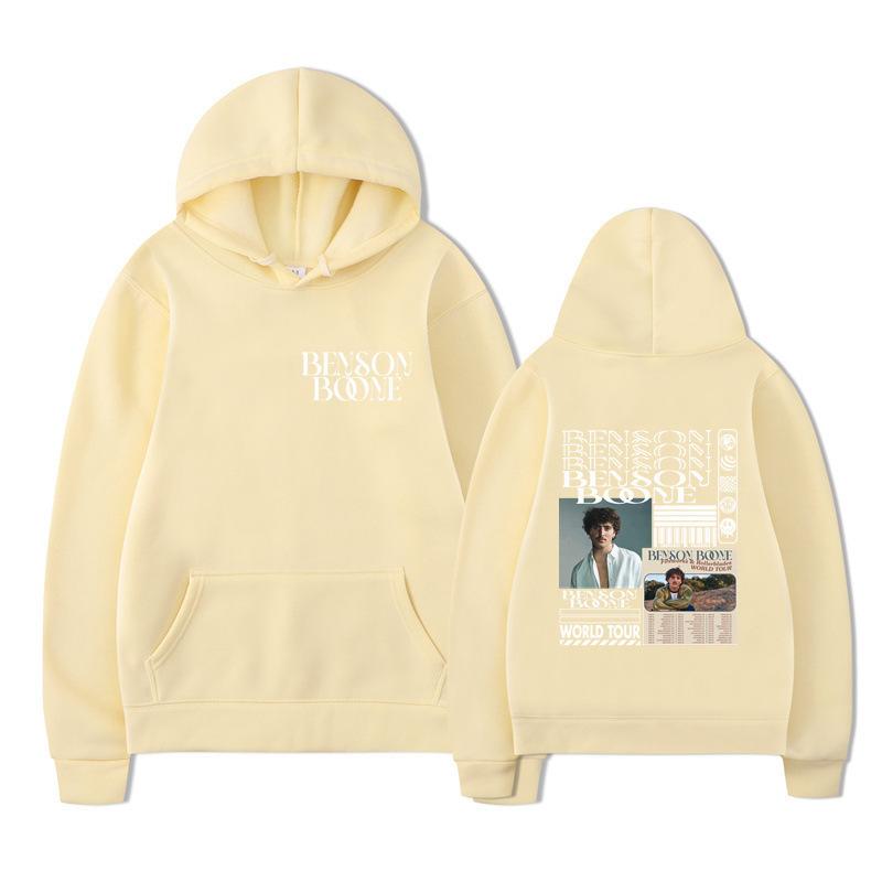 Hooded Sweater Harajuku Funny Benson Boone Sweater, Long Sleeve Men'S And Women'S Pullover