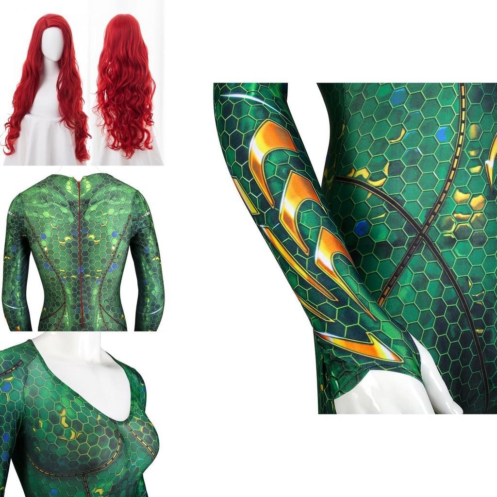 Mera Movie Aquaman Queen Cosplay Alliance Sea After Mae La Mera Jumpsuit Hero