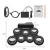 1 Box with Sound Effect Pattern Electronic Drum Set USB Folding Music Drums for Beginner Practice