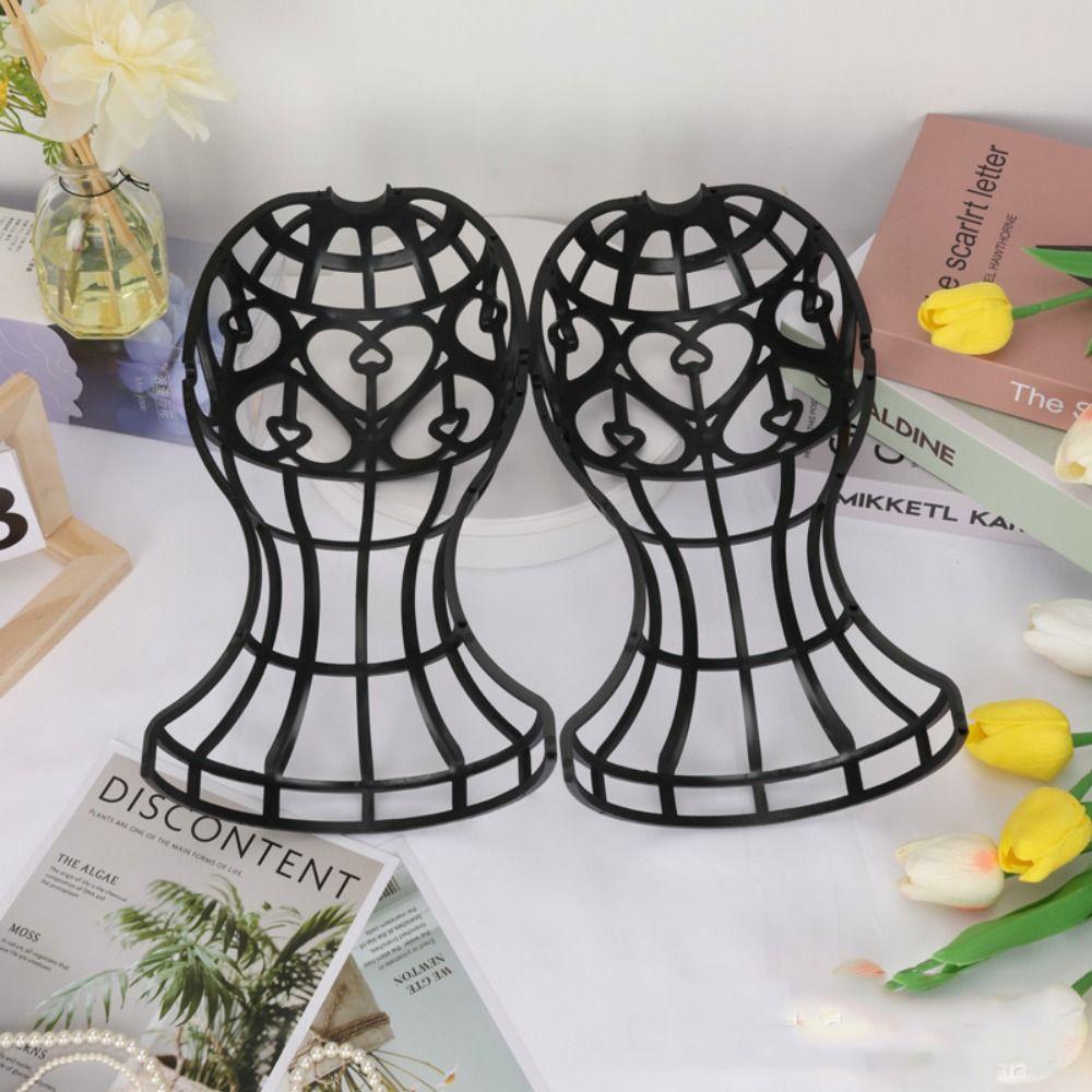 Lantern Shape Plastic Wig Stand 4 Color Wig Head Stand Wig Accessories Hat Cap Holder
