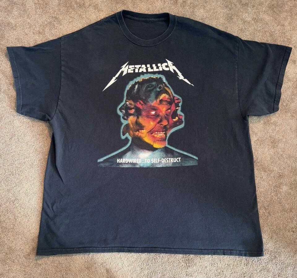 Metallica 2017 WorldWired Tour  Hardwired Reprint S-4XL Unisex T-Shirt M