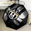 1PC Juventus Football Club Printed Umbrella Folding umbrella, automatic umbrella 8-Frame for Travel, camping Fan gifts Christmas Gifts