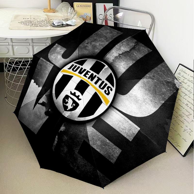 1PC Juventus Football Club Printed Umbrella Folding umbrella, automatic umbrella 8-Frame for Travel, camping Fan gifts Christmas Gifts