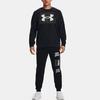 Under Armour Rival Sweatshirts Men's Black Crew Neck Moderate Regular 1370391-001