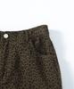 Tonsle Washed Leopard Bermuda Pants Brown