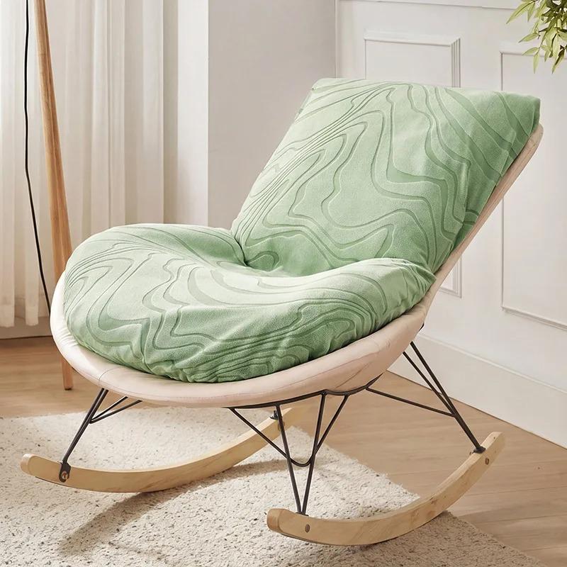 Jacquard Stretch Rocking Chair Cover All-inclusive Elastic Sofa Slipcover Washable Removable Protector for Balcony Living Room