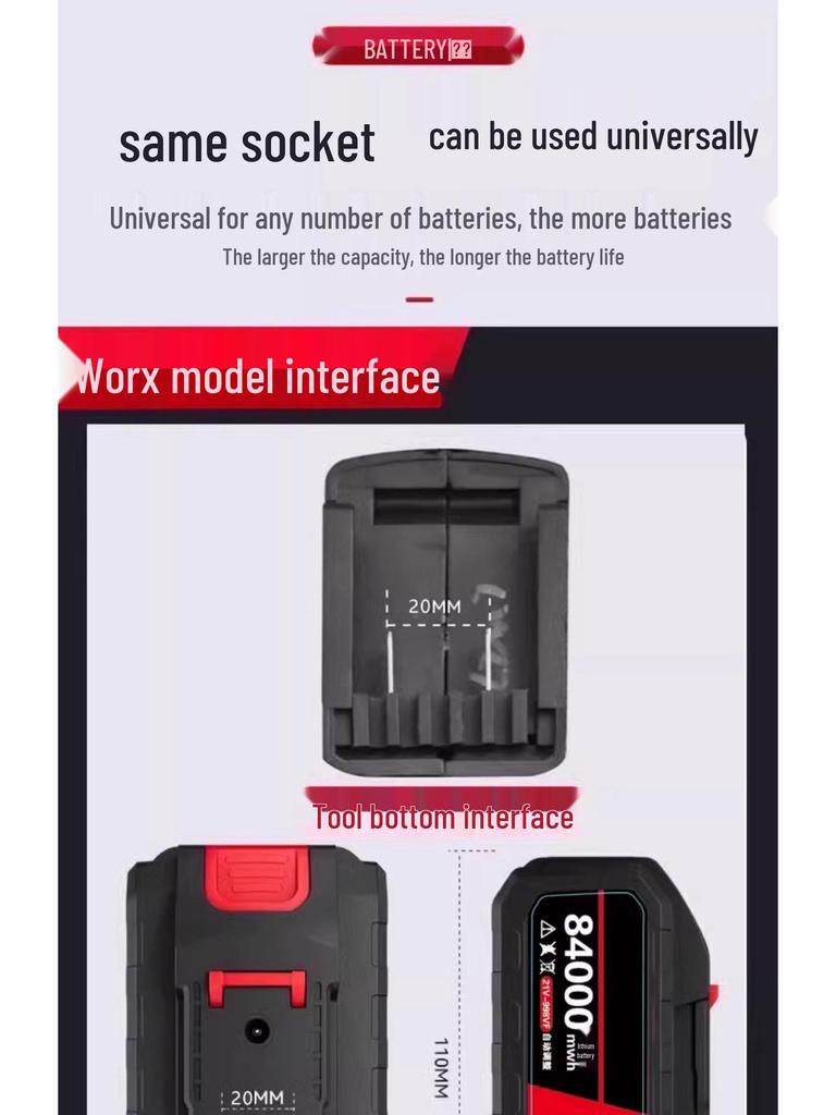 21V Rechargeable Handheld Drill with Large Capacity Lithium Battery