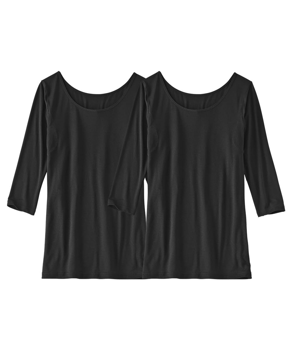 

Nissen Warmcore Air Внутренний широкий удлиненный УФ размер 4L футболки, Двойная упаковка, Горловина, Рукава, Рукава 3/4, Влагоотводящие, Быстросохнущие, Защита, Черный,