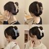 Winter Plush Hair Claw Elegant Acrylic Hairpins Women Hair Clip Barrette Crab Headwear Girls Hair Accessories