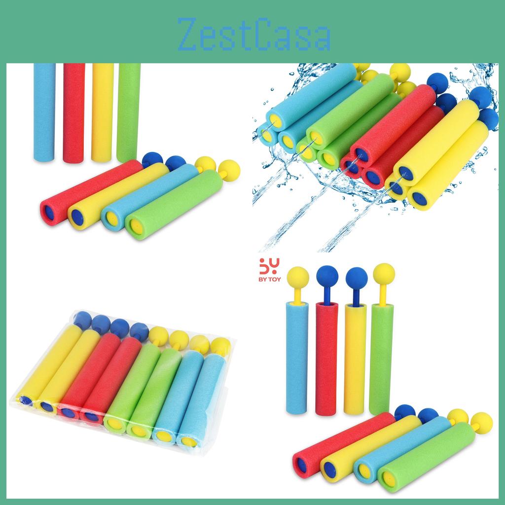 Neue Sommer Eva Ausziehbare Wasserpistole für Kinder Mini Schaumstoff Wasserblaster Spielzeug für Outdoor-Spaß