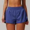 Women S Quick Dry Yoga Shorts Fake Two Piece Sports Shorts For Fitness