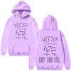 Weezer Band Tour 2026 Hooide Moda Uomo Donna Hip Hop Felpe con Cappuccio alla Moda Manica Lunga Abbigliamento Oversize Casual Felpa con Cappuccio
