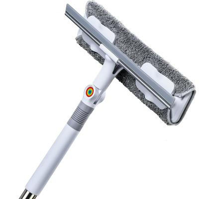 Window Washing Kit with Extension Pole : Professional Window Cleaner Tool | Window Cleaning Squeegee Kit for High/Outdoor/Glass & Bathroom Surfaces