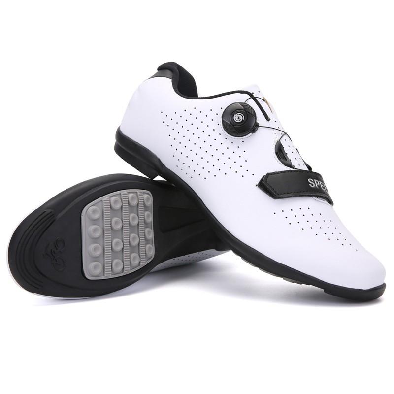 Unisex Cycling Shoes Road Mountain Bike SPD Clipless Pedals Breathable Rigid Sole Indoor Trainer Wide Fit