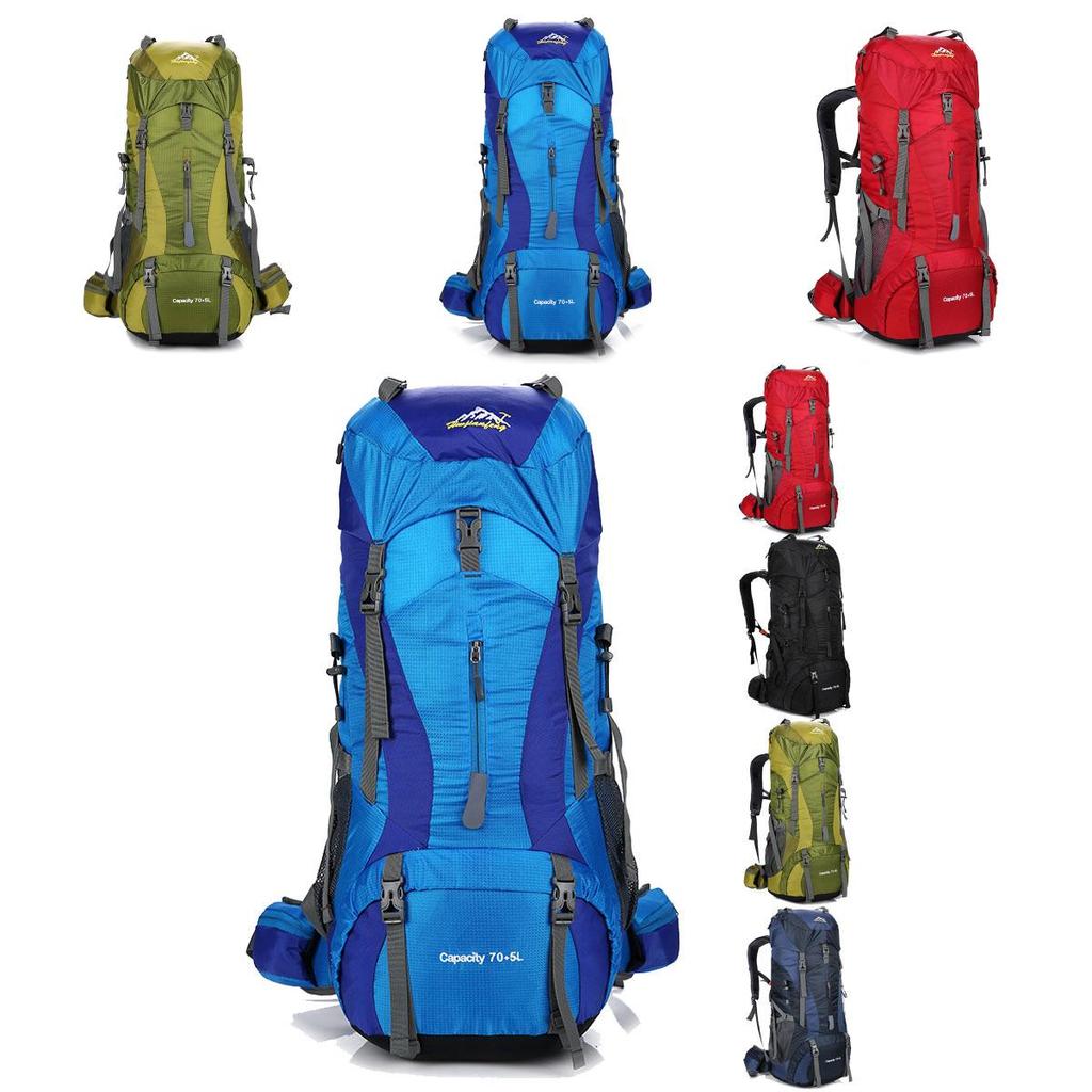 Outdoor Trekking Backpack With Air Cushion Straps For Hiking And Travel Unisex