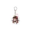 55MM Anime Genshin Impact Keychain Hu Tao Key Chain Acrylic Model Plate Christmas Gifts