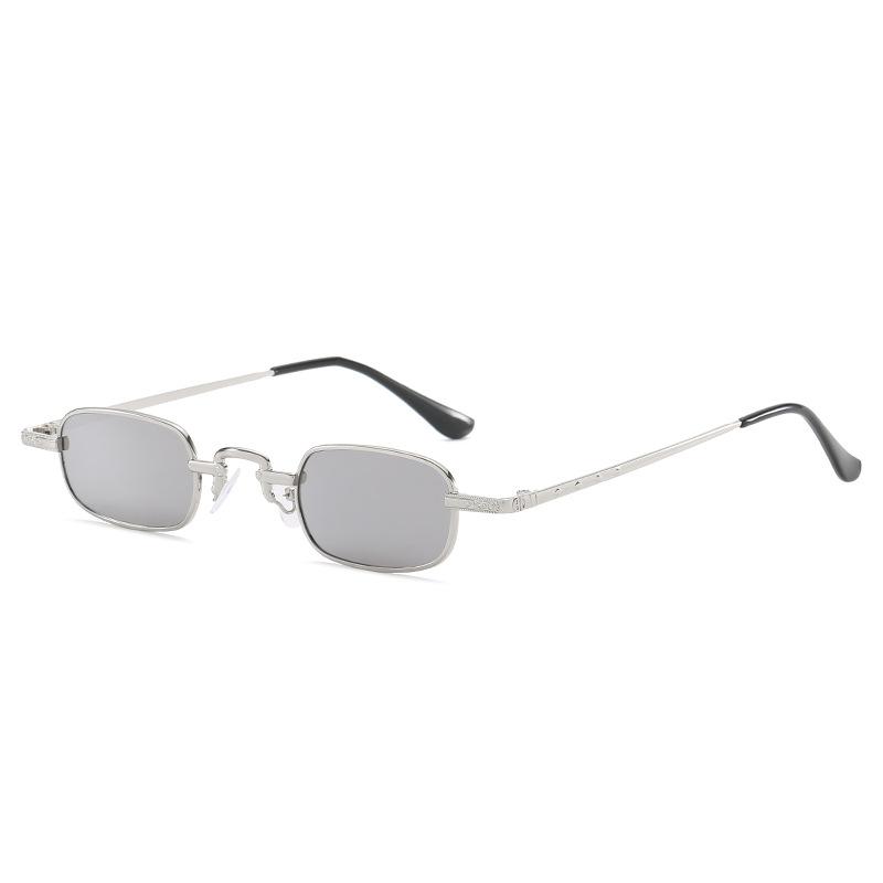 Small Rectangular Sunglasses Vintage Women Men 90s Brand Designer Steampunk Tiny Red Square SunGlasses