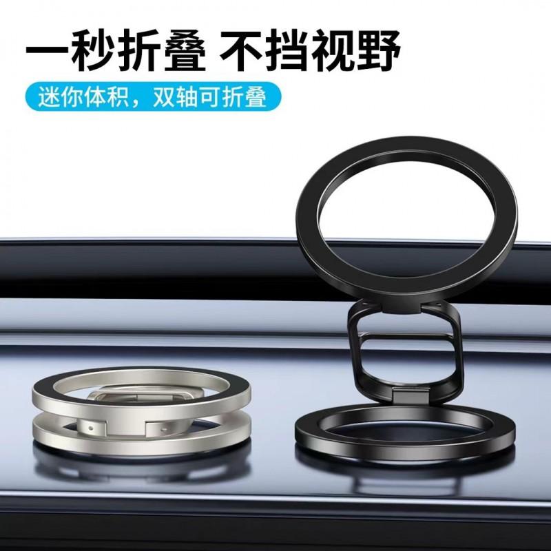 Dual Magnetic Phone Holder Gym Treadmill Car Desk Outdoor Use - Aluminum Alloy Adjustable Lazy Stand