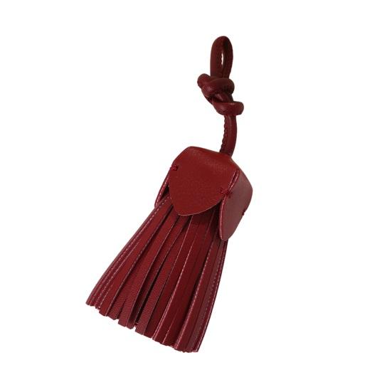 

Штучна шкіра Китиця Підвісна Прикраса DIY Рукоділля Виготовлення Вінтажний Китиця Підвіска Сумка Гаманець Автомобільний Брелок Шкільний Рюкзак Підвісна Прикраса червоний