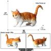 Three-Color Animal Model Plush Cat Toy - British Shorthair, Siamese, Persian, Orange, and Leopard Cat Simulation for Kids.