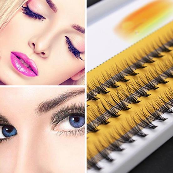 Women Pro Makeup 60 Pcs Clusters Beauty Eye Lashes Grafting Fake False Eyelashes