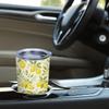 Car Tumbler 591ml(1 Random Straw Included)Lemon Leaf MotifStraight Travel Mug Commuter Cup Vacuum Insulated Cup