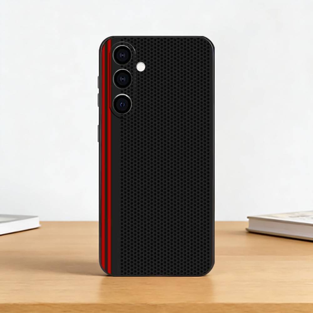 Car Carbon F-fibre Phone Case For Samsung Galaxy A73,A72,A71,A70,A53,A52,A51,Soft Silicone Black Cover