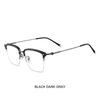 Craftsmanship Titanium Glasses Frames Men's Bold Browline Eyeglasses Trendy Eyewear Women's Vintage Fashion Spectacles