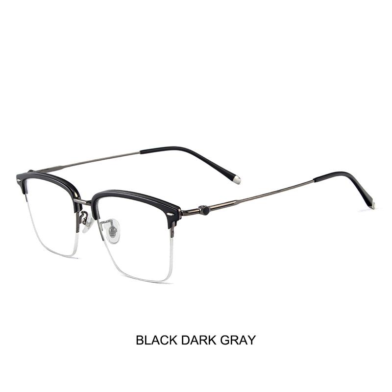 Craftsmanship Titanium Glasses Frames Men's Bold Browline Eyeglasses Trendy Eyewear Women's Vintage Fashion Spectacles