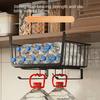 Stable Cabinet Hanging Rack Hollowed Under Cabinet Basket Hanging Net Basket  Kitchen Accessories