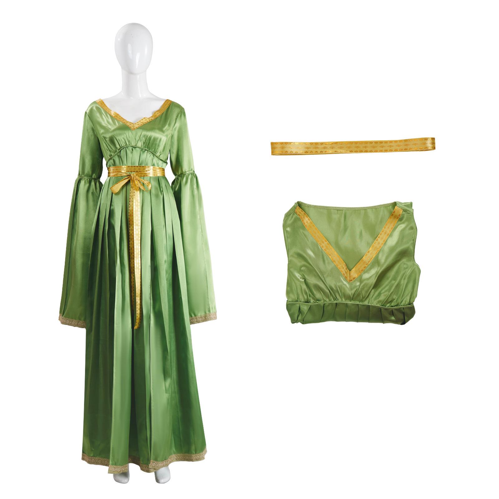 

Princess Leia Green Dress Cosplay Costume for Star Wars Role-Playing XXXL