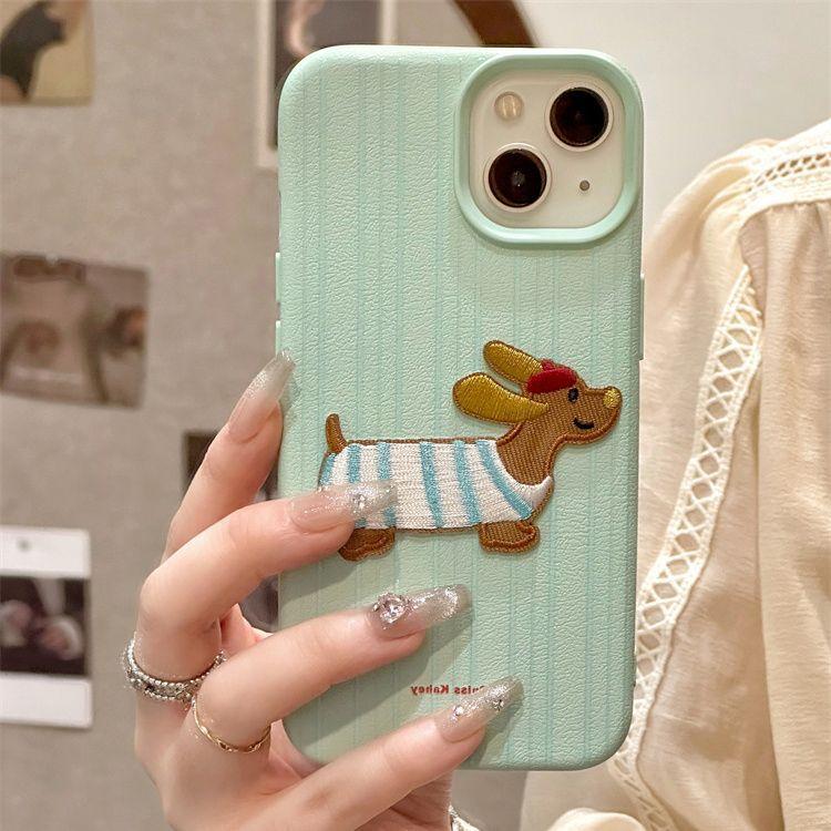 Apple 16 Series Mobile Phone Case Suitable for Apple 13 Mobile Phone Case IPhone 15 Promax New 14Plus Leather Pattern