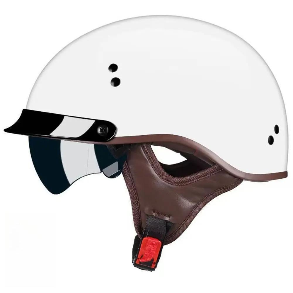 Motorcycle Helmet DOT Certification Vintage German Half Helmet Open Face Motorbike Scooter Casco Moto Helmet Men Casco Moto