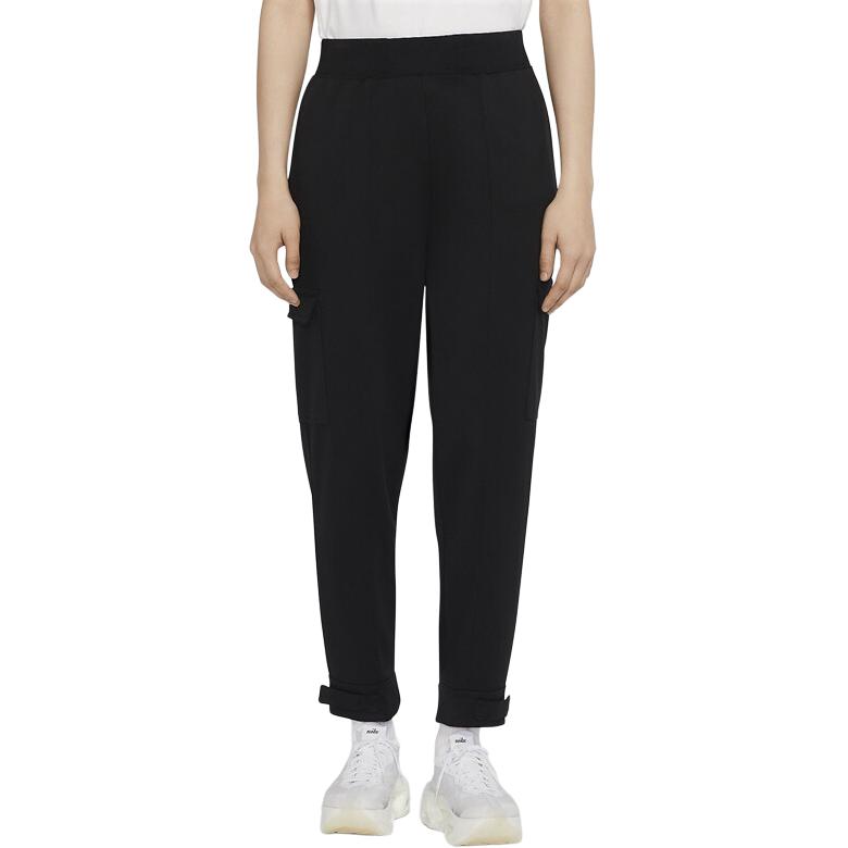 Nike Lauftraining Gewebte Sportliche Lässige Tapered Hose Damen Unterteile Schwarz CV8649-010