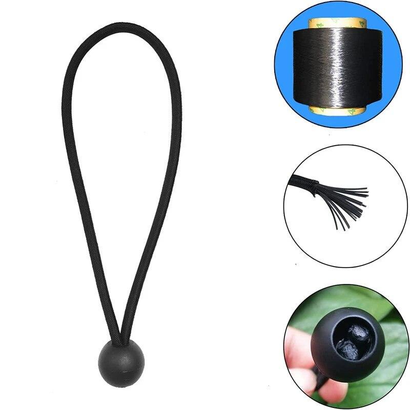 1ks venkovní elastické kuličkové lano bungee šňůry přenosné upevnění stanu plachta markýza stříška těžká plachta uvázat pro přístřešek náklad