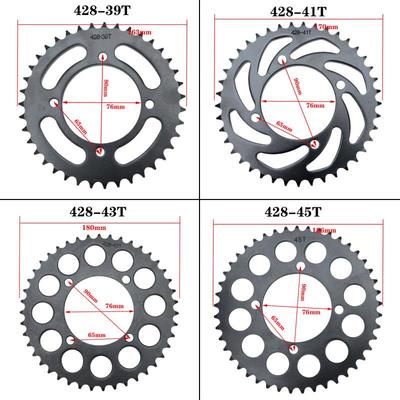 Xiaogaosai Offroad-Motorrad Hinterradritzel & Große Kettenplatte: Größen 420/428, Optionen 37T/41T/48T