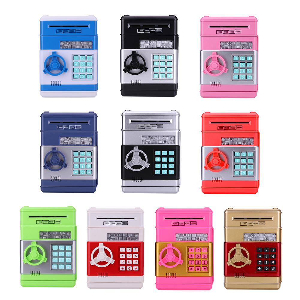 Electronic Piggy Bank Safe Money Box for Children Digital Coins Cash Saving Safe Deposit ATM Machine Birthday Gift for Kids