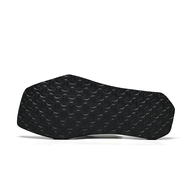Men'S Summer Outdoor Slippers  Fashionable Simple Sandals Open Toe Anti-Slip Wear-Resistant Flat Beach Shoes