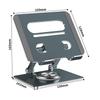 „Um 360° drehbarer, klappbarer Tablet-Ständer aus Metall für das iPad – tragbar und cool“