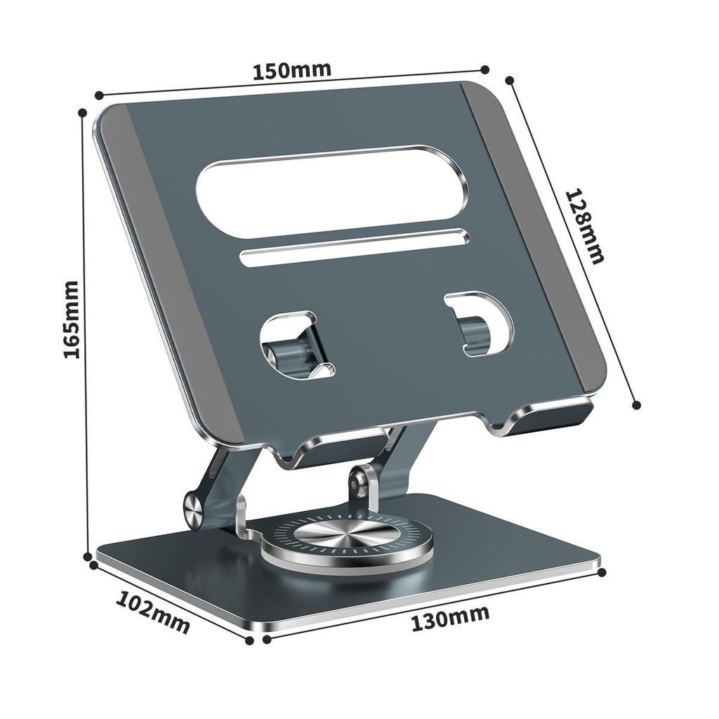 „Um 360° drehbarer, klappbarer Tablet-Ständer aus Metall für das iPad – tragbar und cool“