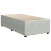LED Upholstered Bed with Mattress Light Gray 90 X 190 Cm Velvet