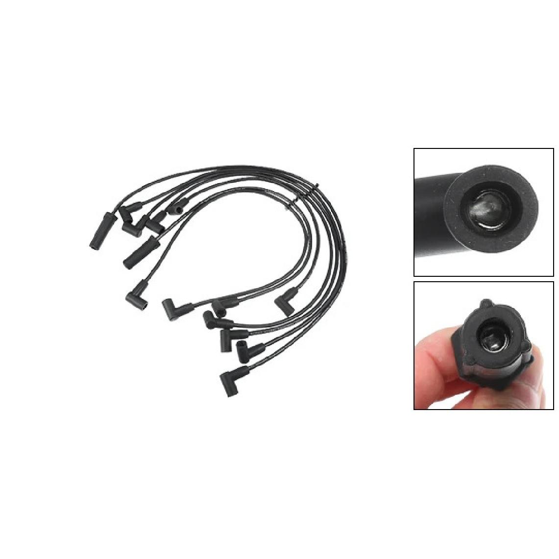 UXCELL 7 Pcs Spark Plug Wire Ignition Coil Cable No.12074078 for Chevrolet Astro G10 чёрный