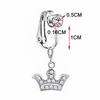 1 Pezzo Anello Finto Ombelico Piercing Finto Ombelico Clip a Corona On Ombelicale Finto Piercing Non Ombelicale Farfalla Cartilagine Gioielli per il Corpo